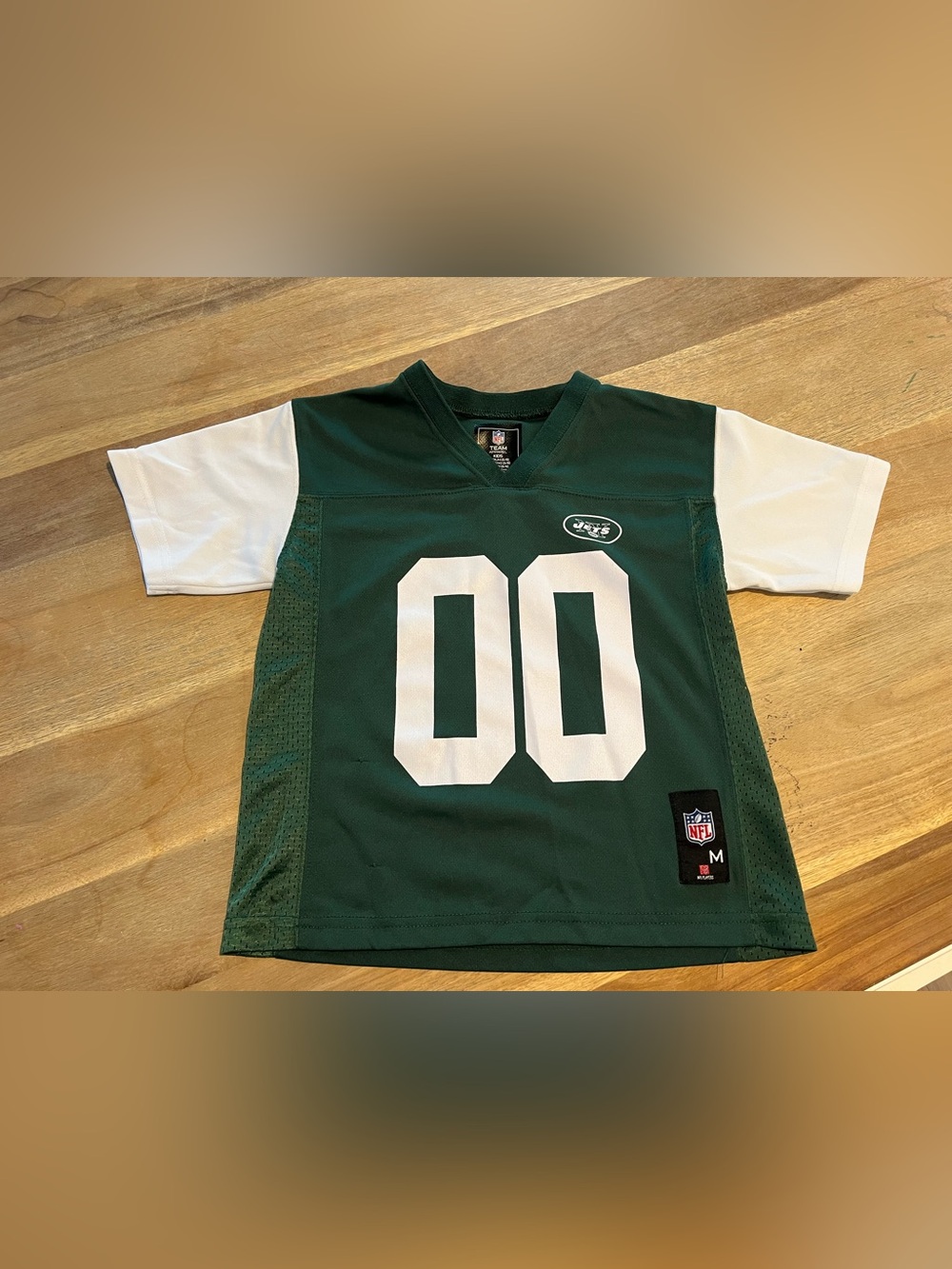 JETS Kids Green and White Football Jersey - NFL
